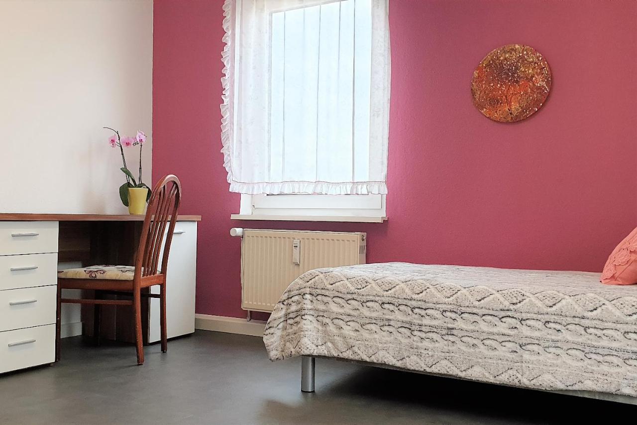 Apartment Bayreuth, 4 Zimmer Ferienwohnung im Haus mit Kunst, WLAN, Küche, Parkplatz Exterior foto