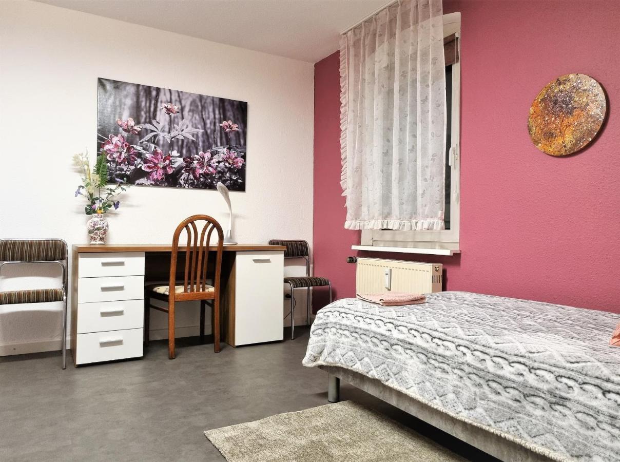 Apartment Bayreuth, 4 Zimmer Ferienwohnung im Haus mit Kunst, WLAN, Küche, Parkplatz Exterior foto